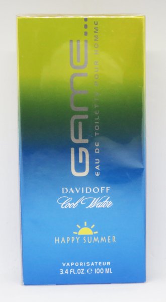 Davidoff- Cool Water Game Eau de Toilette for Man Happy Summer Spray 100 ml- Neu-OvP- HERRENDUFT